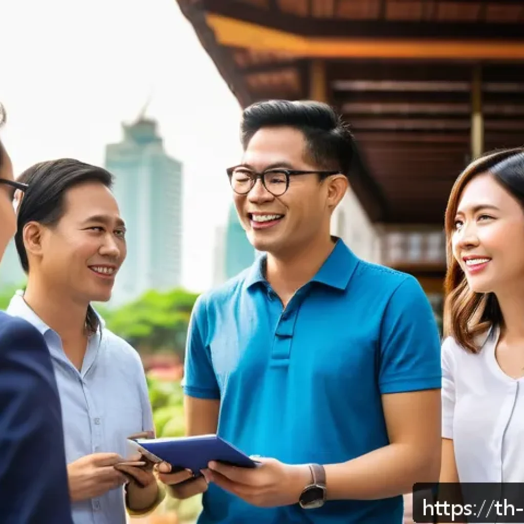 관광통역안내사 커뮤니티와 정보 공유 플랫폼 - A professional tour guide translator engaging in a lively discussion with a diverse group of tourism...