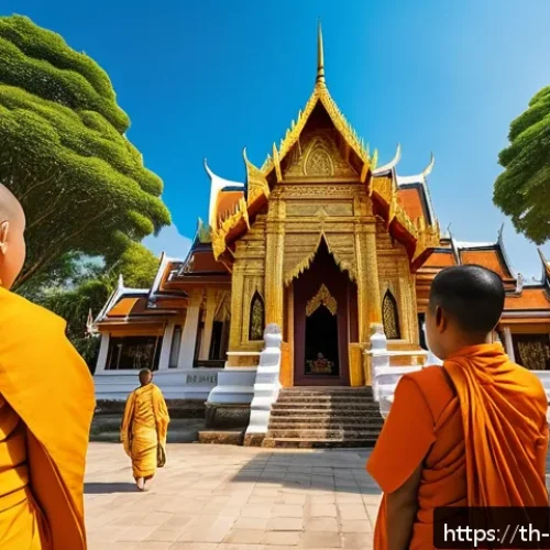 Home 33 관광통역안내사로서 미디어 홍보 전략 - A vibrant scene of Thai cultural tourism: a diverse group of young travelers wearing stylish casual ...