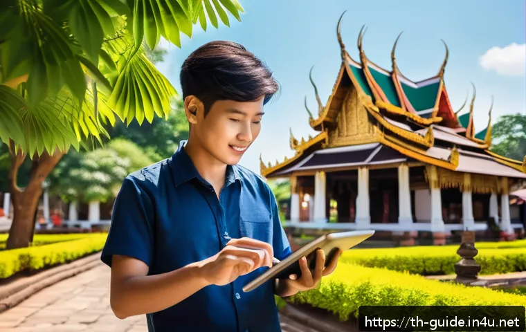 관광통역안내사 근무 지역 선택 시 고려 사항 - A professional tour translator in Thailand working near a popular tourist site such as Chiang Mai&rsquo;s ...